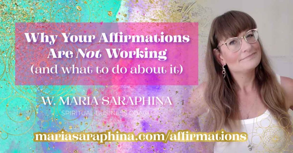 MASTERY Show & Podcast, Affirmations, Spiritual Business Coach, Maria Saraphina