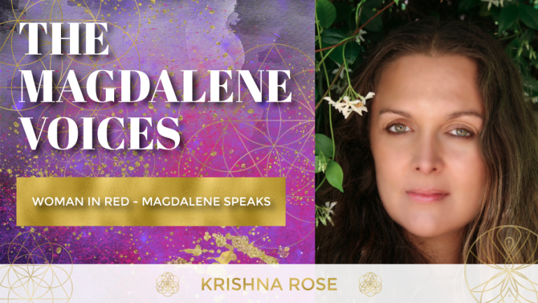 The Magdalene Voices Show & Podcast, Woman In Red - Magdalene Speaks, Krishna Rose, Spiritual Business Coach, Mariaestela